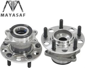 img 1 attached to MAYASAF 512333 Rear Wheel Hub Bearing Assembly for Dodge Caliber and Jeep Compass/Patriot (2 Pack, 4X4 4WD Only, 2007-2017 Models)