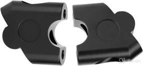 img 2 attached to 🏍️ Universal Motorcycle Handlebar Risers, 22mm 7/8inch Handle Bar Riser Clamp Kit - Black