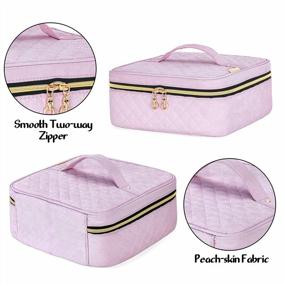 img 2 attached to Yarwo Nail Polish Carrying Bag - Holds 36 Bottles (15Ml/0.5 Fl.Oz) & Manicure Accessories, Patented Design, Pink (Bag Only)