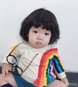 img 1 attached to Toddler Sleeve Rainbow Sweatshirt Pullover Apparel & Accessories Baby Boys best: Clothing