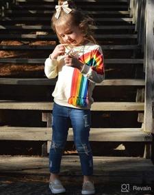 img 2 attached to Toddler Sleeve Rainbow Sweatshirt Pullover Apparel & Accessories Baby Boys best: Clothing