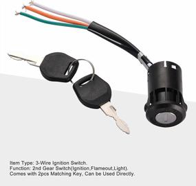 img 2 attached to GOOFIT 3-Wire Ignition Switch Key - Ideal For 50Cc To 250Cc Go Karts, Dune Buggies, ATVs, And Dirt Bikes - High-Quality Replacement Parts