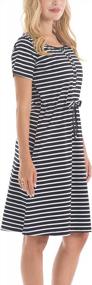 img 1 attached to Stylish And Practical: Bearsland Short-Sleeve Maternity Nursing Dress With Convenient Pockets