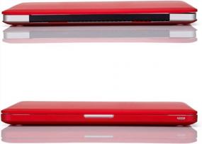 img 1 attached to Стильно защитите свой MacBook Pro с красным жестким чехлом и чехлом для клавиатуры RUBAN для старых 13-дюймовых моделей (2009–2012 гг.)