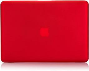 img 2 attached to Protect Your MacBook Pro In Style With RUBAN'S Red Hard Case And Keyboard Cover For Older 13 Inch Models (2009-2012)