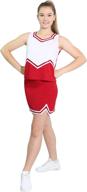 danzcue womens m sweetheart cheerleaders uniform shell top logo
