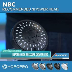 img 3 attached to Transform Your Shower Experience With HOPOPRO NBC News Recommended High Pressure Shower Head – 5 Modes, 4.1 Inch Size, Luxury Modern Rain Design, And Tool-Free Installation, In Matte Black