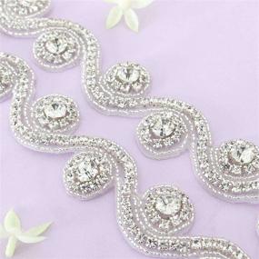 img 2 attached to SEO-enhanced Crystal Rhinestone Applique for Wedding Belts - Elegant Women's Accessories in Silver