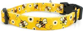 img 3 attached to 🐝 LimeLoot Bees Adjustable Dog Collar for Small Male and Female Dogs