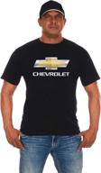 👕 men's chevy bow tie black crew neck t-shirt by jh design group logo