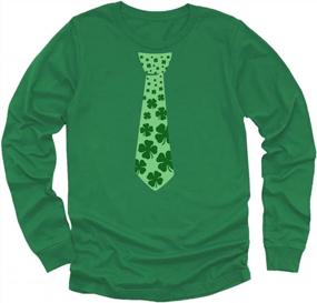 img 4 attached to Irish Luck For Kids: Clover Tie Shamrock St. Patrick'S Day T-Shirt Collection
