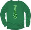 irish luck for kids: clover tie shamrock st. patrick's day t-shirt collection logo