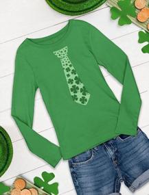 img 1 attached to Irish Luck For Kids: Clover Tie Shamrock St. Patrick'S Day T-Shirt Collection