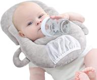 🍼 cikiciki gray feeding pillows: detachable self-feeding lounger & baby bottle holder logo