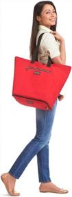 img 2 attached to Biaggi Zipsak Micro-Fold Shopper - 16-Inch Tote - As Seen On Shark Tank - Red