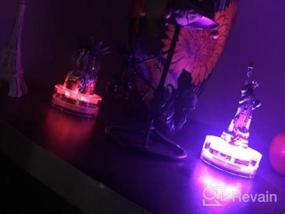 img 6 attached to Погружные светодиодные фонари с пультом дистанционного управления - RGB многоцветный водонепроницаемый свет для аквариума, пруда, украшения вечеринки у бассейна
