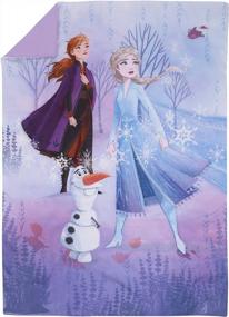 img 2 attached to Disney Frozen 2 Forest Spirit 4 Piece Toddler Bed Set - Lavender, Light Blue & Purple