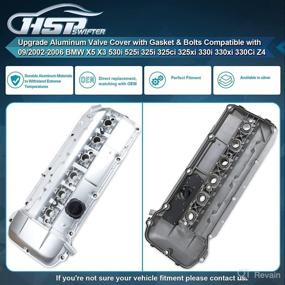 img 1 attached to High-Quality Aluminum Valve Cover Kit: Enhance Your BMW E46 E39 E60 E83 🔧 E53 X5 X3 325CI 325I 325XI 330CI 330XI 525I 530I 330i Z4 with OE 11127512839