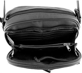 img 1 attached to SILVERFEVER Leather Shoulder Organizer Handbag Women's Handbags & Wallets at Shoulder Bags