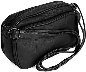 img 2 attached to SILVERFEVER Leather Shoulder Organizer Handbag Women's Handbags & Wallets at Shoulder Bags
