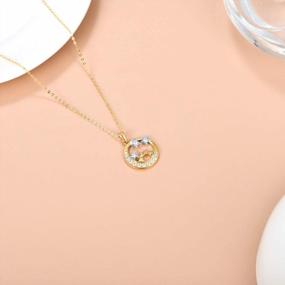 img 2 attached to Women'S 14K Solid Gold Sun Moon Star Necklace In 3 Styles - Perfect Yellow Gold Jewelry Gift For Wife, Girlfriend, Or Mother