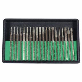 img 3 attached to Precision Crafting Made Easy With HTS 111A0 Diamond Burr Set - 20 Piece Set With 1/8In Shank And 150 Grit