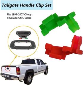 img 2 attached to 1999-2007 Chevy Silverado GMC Sierra Tailgate Handle Rod Clip Set, Left & Right Rod Retainer Clips, OEM Handle Replacement, Pack of 5 Pairs (88981030, 88981031)