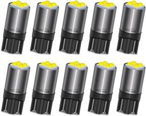 img 4 attached to 10-Pack Ruiandsion T10 194 LED Bulbs For Car Interior Dash Gauge License Plate Lights