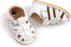 img 1 attached to Premium Anti-Slip Baby Sandals For Safe & Stylish Summer Outings By SOFMUO