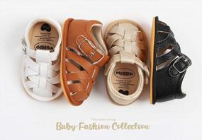 img 3 attached to Premium Anti-Slip Baby Sandals For Safe & Stylish Summer Outings By SOFMUO