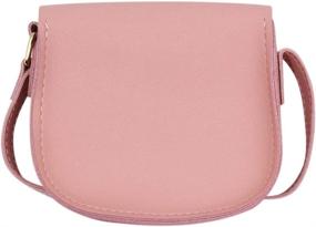 img 1 attached to Little Leather Crossbody Shoulder Toddler Women's Handbags & Wallets - Crossbody Bags