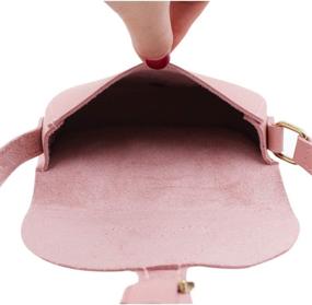 img 2 attached to Little Leather Crossbody Shoulder Toddler Women's Handbags & Wallets - Crossbody Bags