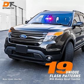 img 3 attached to 🚨 High-Visibility 9" 16W Blue White LED Emergency Strobe Windshield Dash Light for Volunteer Firefighter Vehicles - Interior Flashing Warning Lights with Suction Cup - Buy Now!