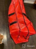 img 1 attached to Efficient And Protective: Sattiyrch 2-Pack Christmas Tree Storage Bags For Disassembled 7.5Ft Trees With Waterproof Material And Reinforced Handles - Red review by Joe Griffin
