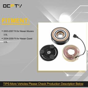 img 3 attached to Compatible A/C Compressor Clutch Kit For Murano & Quest 3.5L (03-09) By OCPTY CO 10863JC
