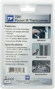 img 1 attached to 🌡️ Robinair TIF7201 Blue Pocket Infrared Thermometer with 1:1 Distance To Spot Ratio