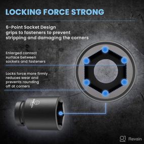 img 1 attached to Anbull 1-Inch Drive Deep Impact Socket Set, 9-Piece Jumbo Impact Socket Sets, 6-Point, SAE Sizes (1-Inch, 1-1/8-Inch, 1-1/14-Inch, 1-3/8-Inch, 1-1/2-Inch, 1-5/8-Inch, 1-3/4-Inch, 1-7/8-Inch, 2-Inch), CR-Mo Steel (1 Inch-SAE)