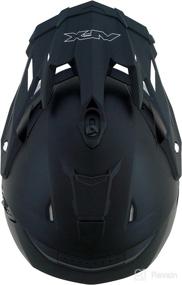 img 2 attached to 🔲 AFX FX-41 Helmet (Medium) - Sleek and Stylish Flat Black Design