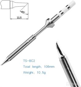 img 3 attached to 🔥 High-Quality BC2-Tip Soldering Iron Replacement for TS100 Mini Portable Outdoor Soldering Iron Kit by UY CHAN