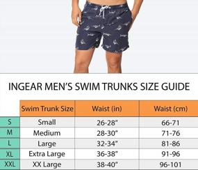 img 1 attached to Stay Comfortable And Protected With INGEAR Men'S Quick Dry Swim Trunks And SPF50+ Sun Protection Shorts