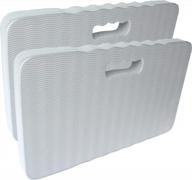 eva soft kneeling pad 2 pack - grey thick cushion for gardening, yoga, baby bath and home cleaning. logo