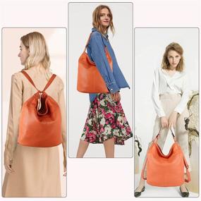 img 3 attached to Handbags Crossbody Shoulder Convertible Backpack Women's Handbags & Wallets : Fashion Backpacks