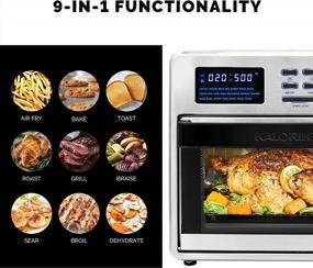 img 3 attached to Maximize Your Cooking With Kalorik Digital Air Fryer Oven - 16 Quart, 9-In-1 Toaster Oven And Air Fryer Combo, With 21 Smart Presets & 9 Easy-To-Clean Accessories