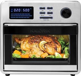 img 4 attached to Maximize Your Cooking With Kalorik Digital Air Fryer Oven - 16 Quart, 9-In-1 Toaster Oven And Air Fryer Combo, With 21 Smart Presets & 9 Easy-To-Clean Accessories