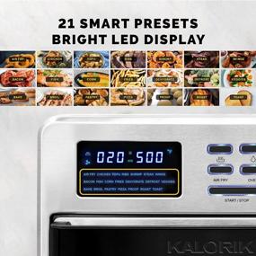 img 1 attached to Maximize Your Cooking With Kalorik Digital Air Fryer Oven - 16 Quart, 9-In-1 Toaster Oven And Air Fryer Combo, With 21 Smart Presets & 9 Easy-To-Clean Accessories