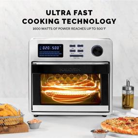 img 2 attached to Maximize Your Cooking With Kalorik Digital Air Fryer Oven - 16 Quart, 9-In-1 Toaster Oven And Air Fryer Combo, With 21 Smart Presets & 9 Easy-To-Clean Accessories