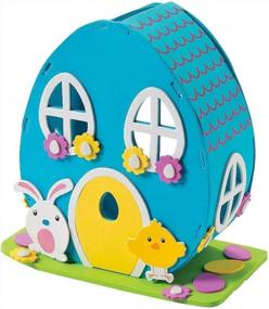img 3 attached to Create Your Own Easter Bunny Foam House With Our DIY Craft Kit