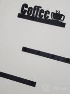 img 1 attached to HULISEN Coffee Mug Wall Rack: 12 Heavy Duty Hooks, Metal Sign & Rustproof Tea Cup Hanger For Kitchen, Office & Bar Decor review by John Walker