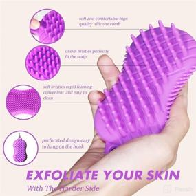 img 3 attached to Silicone Exfoliating Exfoliator Showering Scrubbers Tools & Accessories