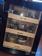 img 1 attached to Cigar Aficionados Rejoice: Woodronic'S Digital Humidor Cabinet For 100-150 Cigars, Spanish Cedar Lining, And 2 Crystal Gel Humidifiers In A Glossy Ebony Finish - Perfect Gift For Fathers! review by Michael Vargas